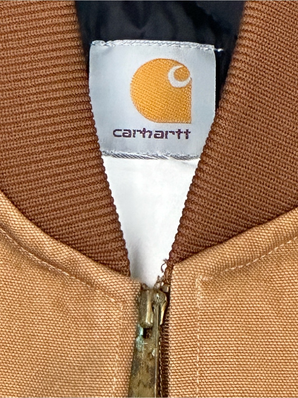 Carhartt Vest Men XL Reg Brown Cotton Duck Canvas Quilted Outdoor Hunting Spring - Picture 4 of 9
